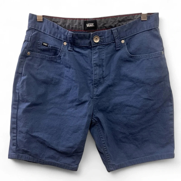 Vans Blue Roy 5-Pocket Shorts Color Bijou Blue size 30 - Picture 1 of 10